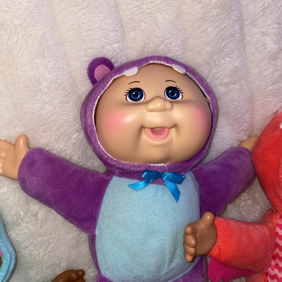 3 Cabbage Patch Kids Exotic Friends Collectible Cuties Trio shark hippo flamingo - Picture 3 of 10